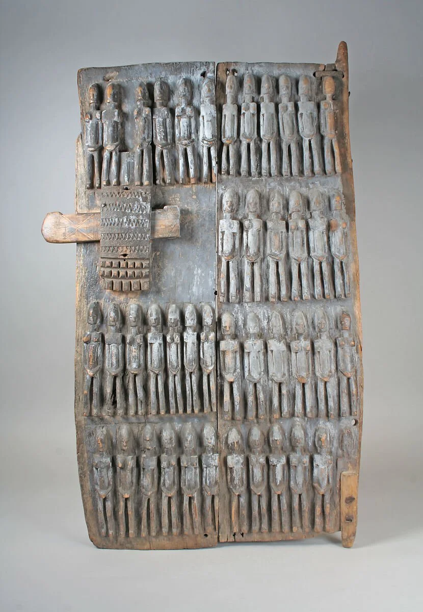 Early 20th Century Dogon Carved Wood Crocodile Granary Lock — FORM